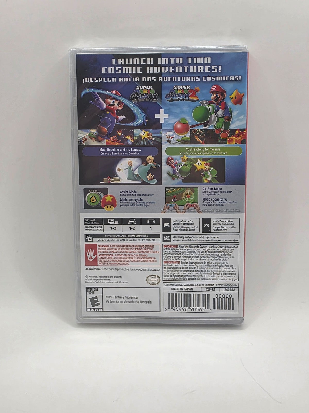 Super Mario Galaxy + Super Mario Galaxy 2 — Factory Sealed (Nintendo Switch)
