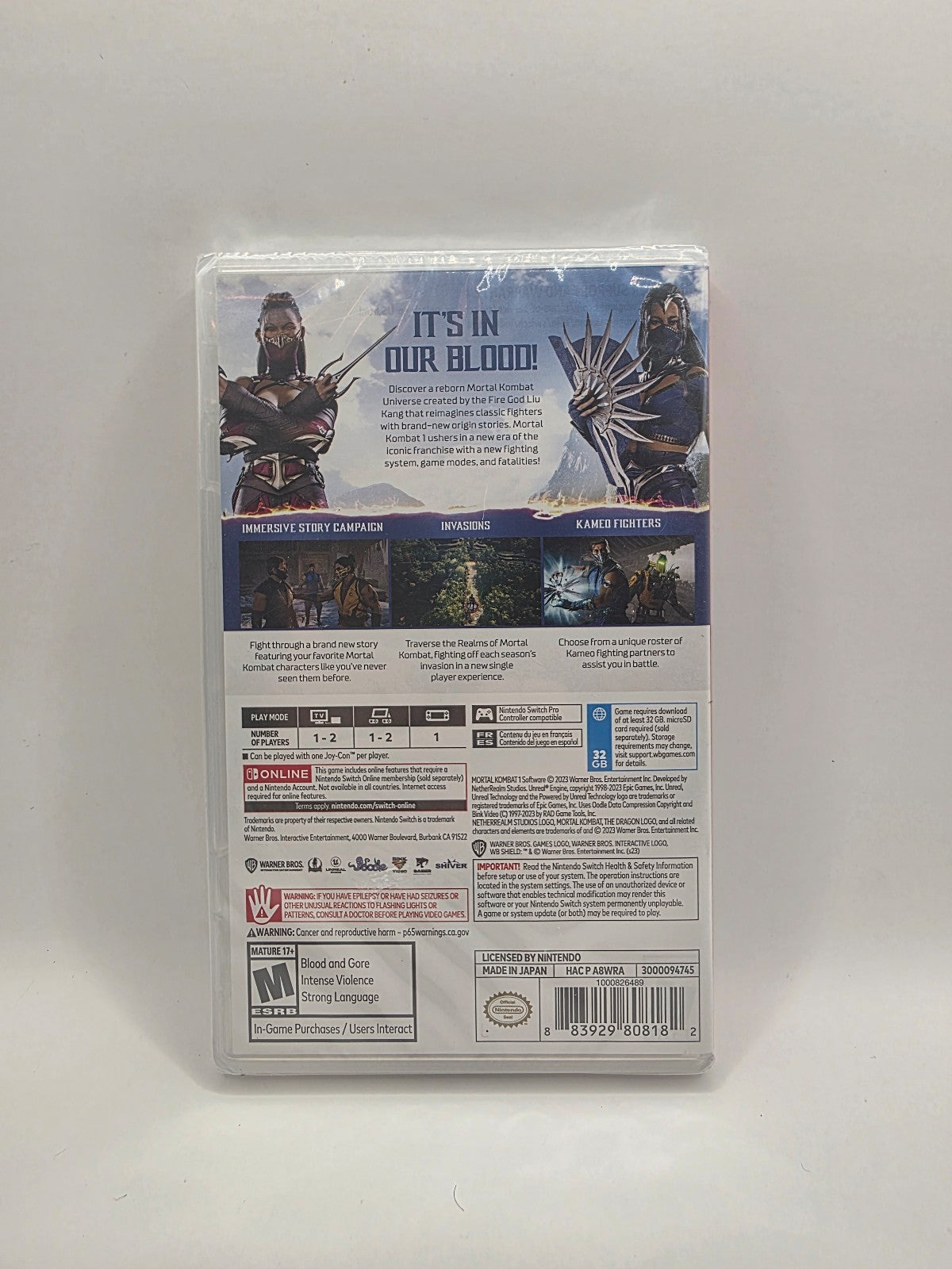 Mortal Kombat 1 for Nintendo Switch — Factory Sealed