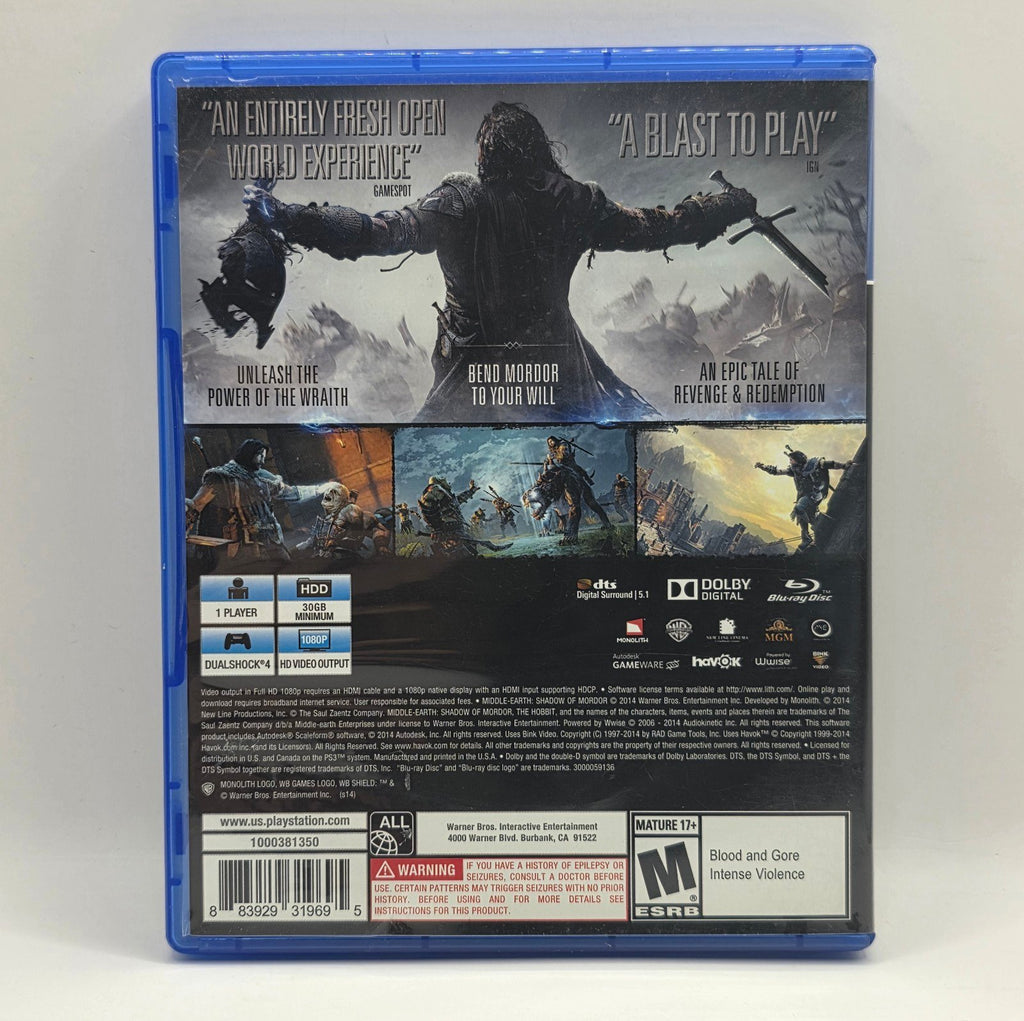Middle-earth: Shadow of Mordor (PS4 / PS5)
