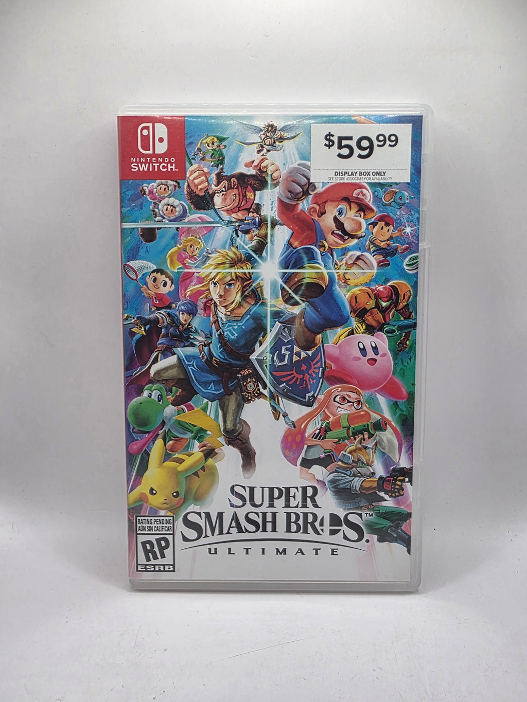 Super Smash Bros. Ultimate Display Box Only — Rating Pending (No Game)