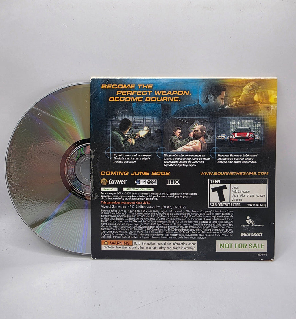 The Bourne Conspiracy Demo Disc for Xbox 360 — CIB