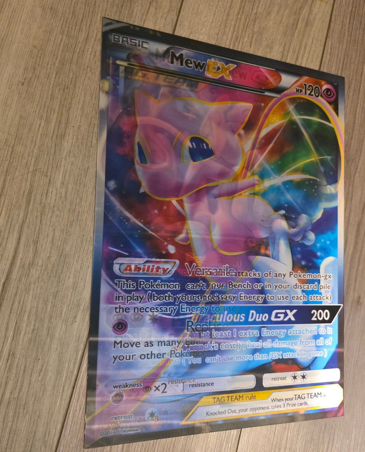 Pokémon Mew & Mewtwo 3D Holographic Lenticular Poster 12×16 — New