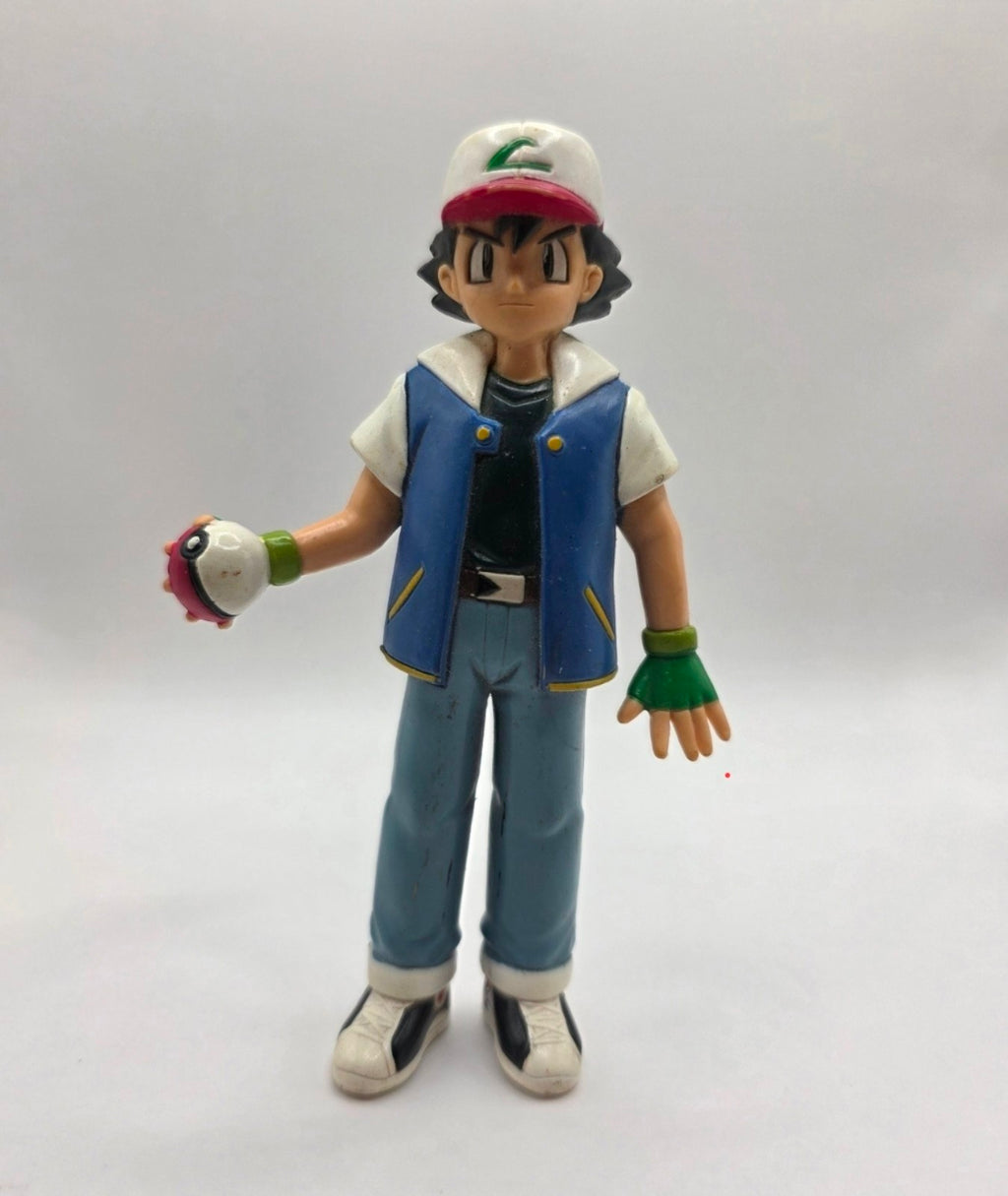 Vintage Pokémon Ash Ketchum Figure — Tomy Toys 1998 (~5")