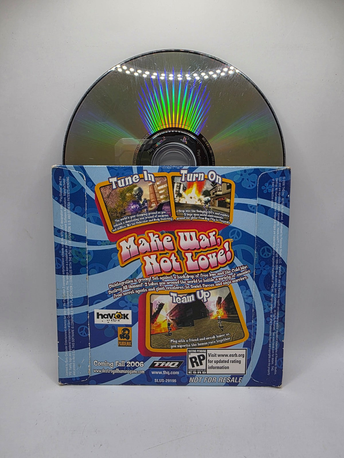 Destroy All Humans! 2 Demo Disc for PlayStation 2