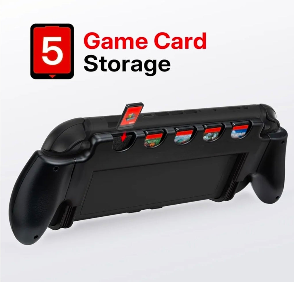 Nintendo Switch 2 Ergonomic Grip Case With 5 Game Storage Slots — NIB