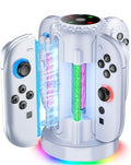 Nintendo Switch 2 RGB Joy-Con Fast Charger for 4 Joy-Con — White (New)