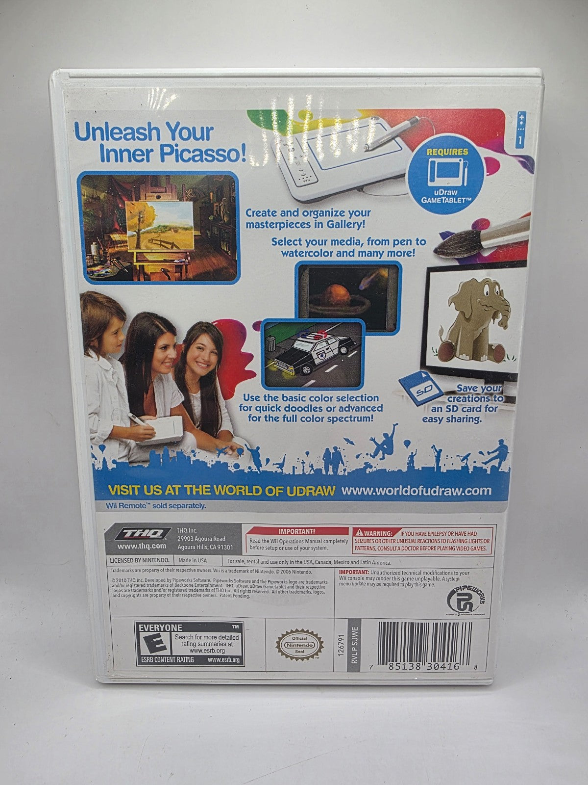 uDraw Studio for Nintendo Wii — CIB (Requires uDraw GameTablet)