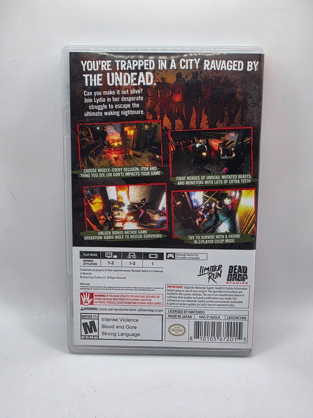 Outbreak: Contagious Memories — Limited Run Games for Nintendo Switch