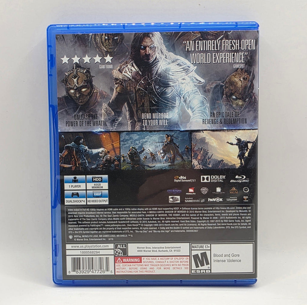 Middle-earth: Shadow of Mordor — Game of the Year Edition (PS4 / PS5)