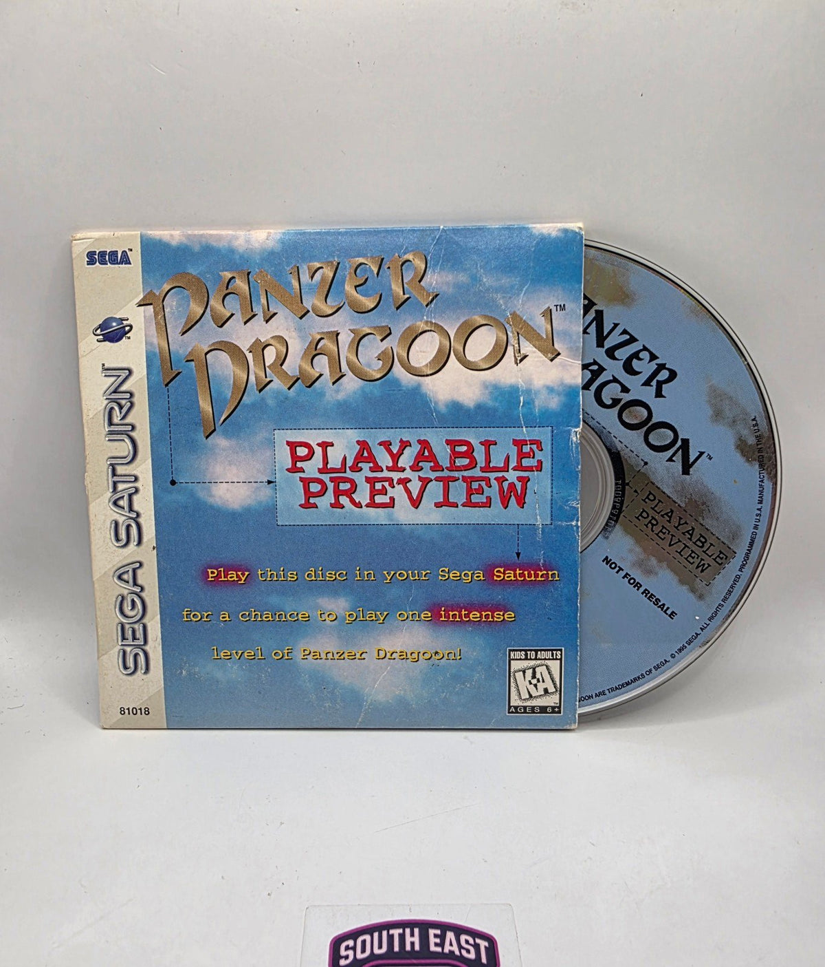 Panzer Dragoon Playable Preview Demo Disc for Sega Saturn — CIB
