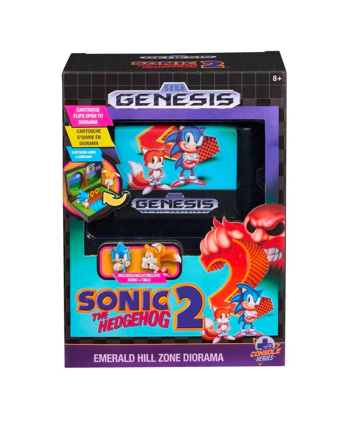Console Heroes Sonic the Hedgehog 2 Emerald Hill Zone Diorama — Sealed