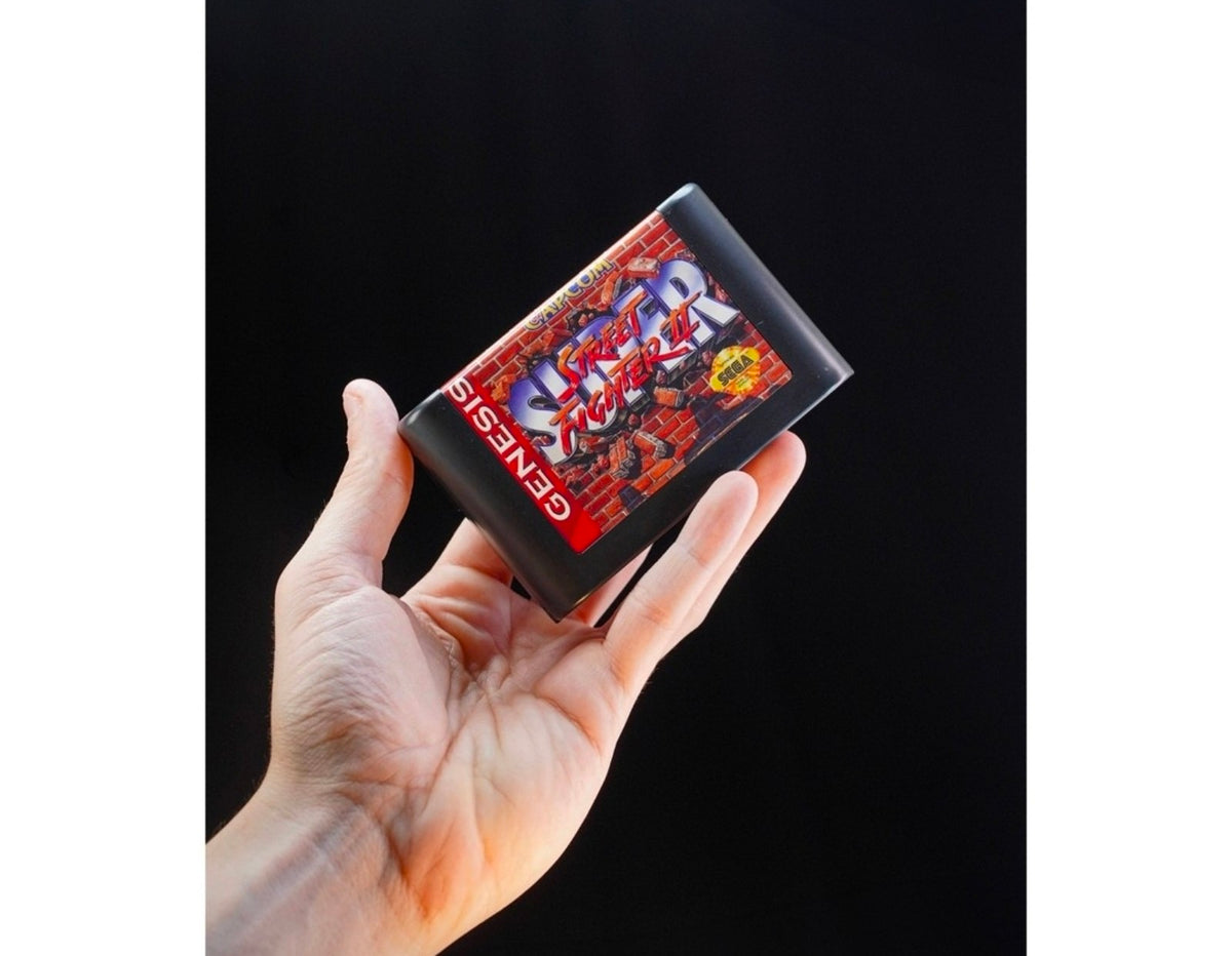 Console Heroes Super Street Fighter II Ken Stage Diorama — Genesis Cart (Sealed)