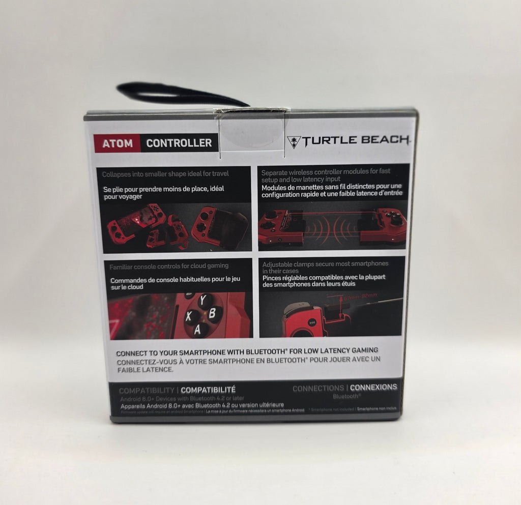 Turtle Beach Atom Mobile Bluetooth Controller for Android — Red (Sealed)