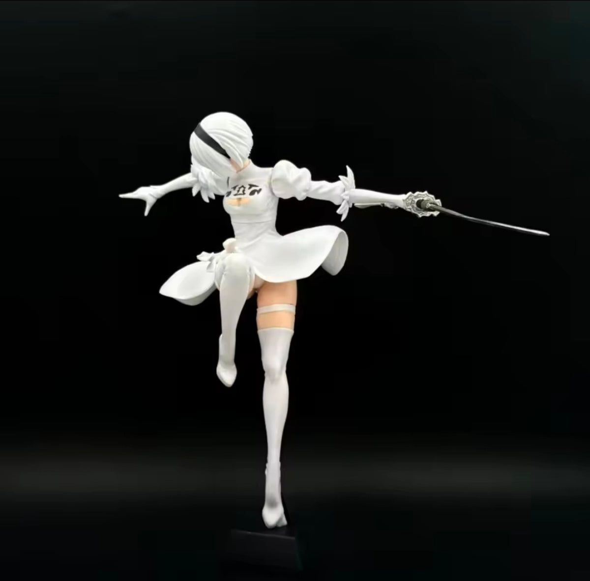 NieR:Automata 2B White Dress Figure — 10" with Base (New)