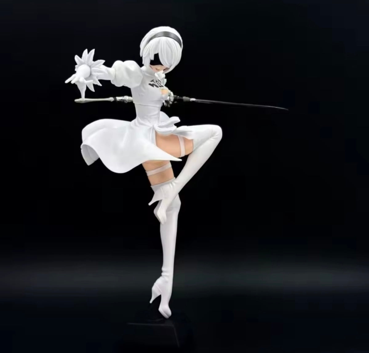 NieR:Automata 2B White Dress Figure — 10" with Base (New)