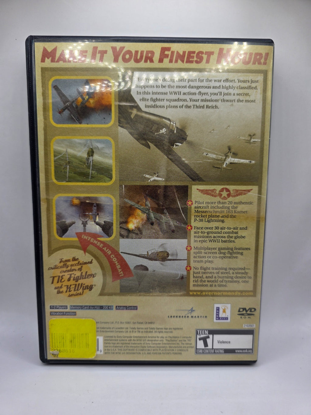 Secret Weapons Over Normandy for PlayStation 2