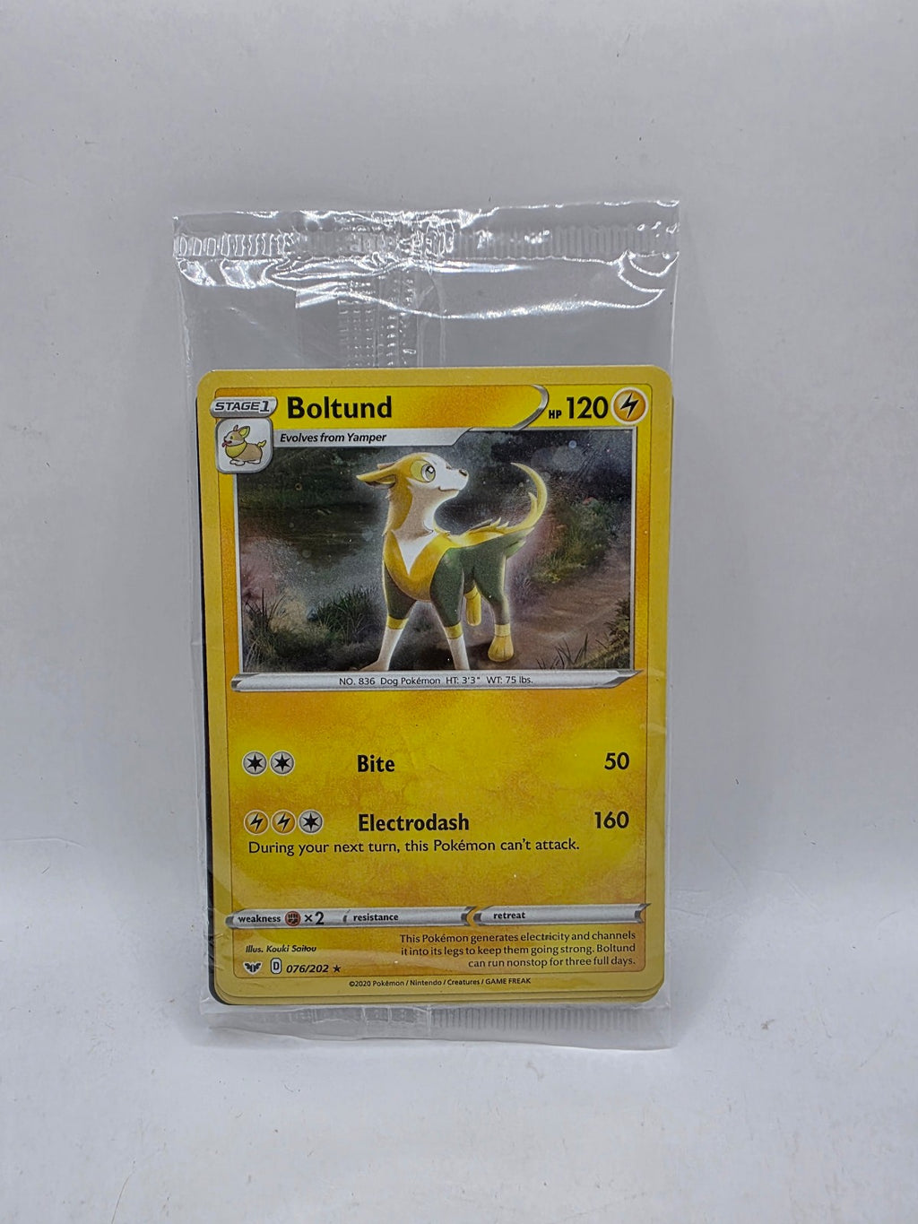 Pokémon Boltund 076/202 Holo Rare Promo Pack — Sealed (Battle Styles)