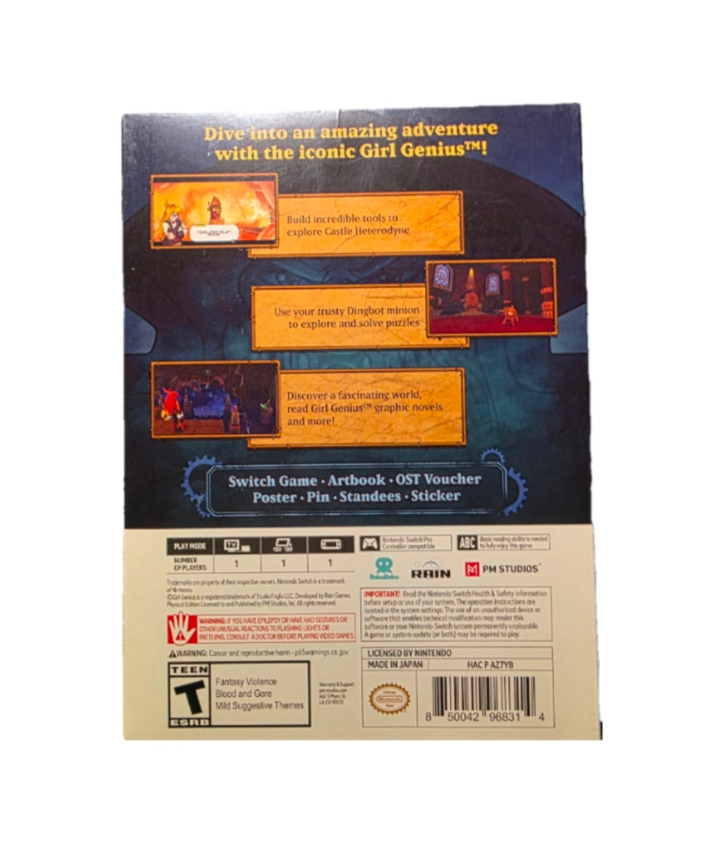 Girl Genius: Adventures in Castle Heterodyne Genius Edition — Switch (Sealed)