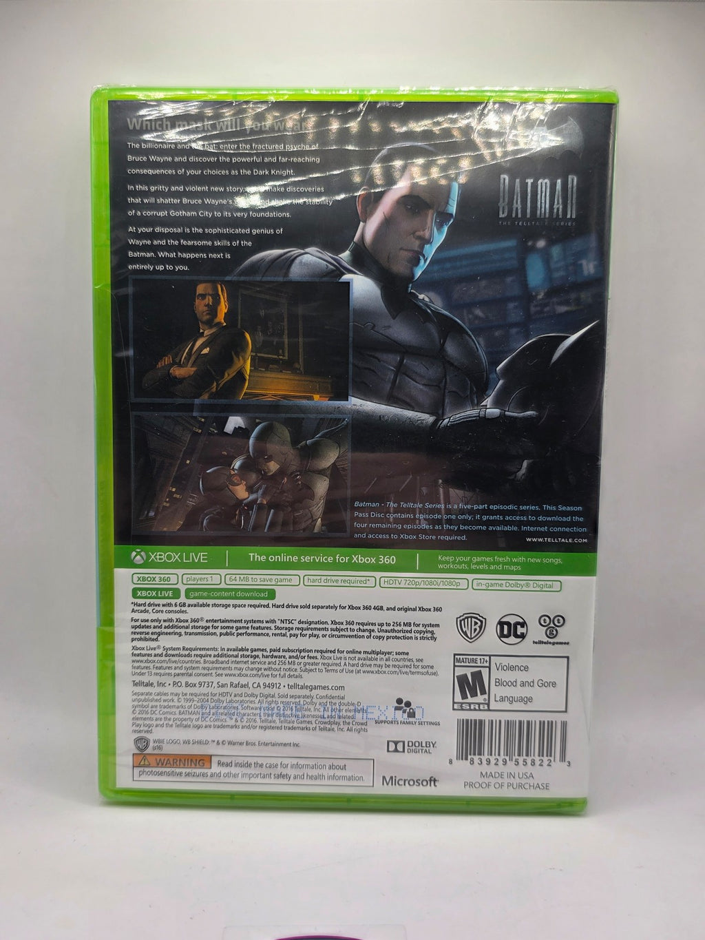 Batman: The Telltale Series with Season Pass for Xbox 360