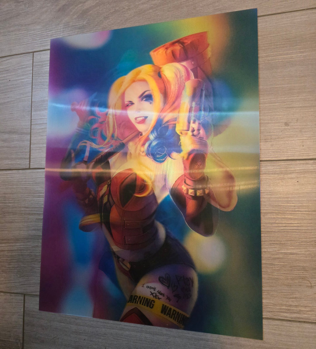 Harley Quinn DC 3D Holographic Lenticular Poster 12×16 — New