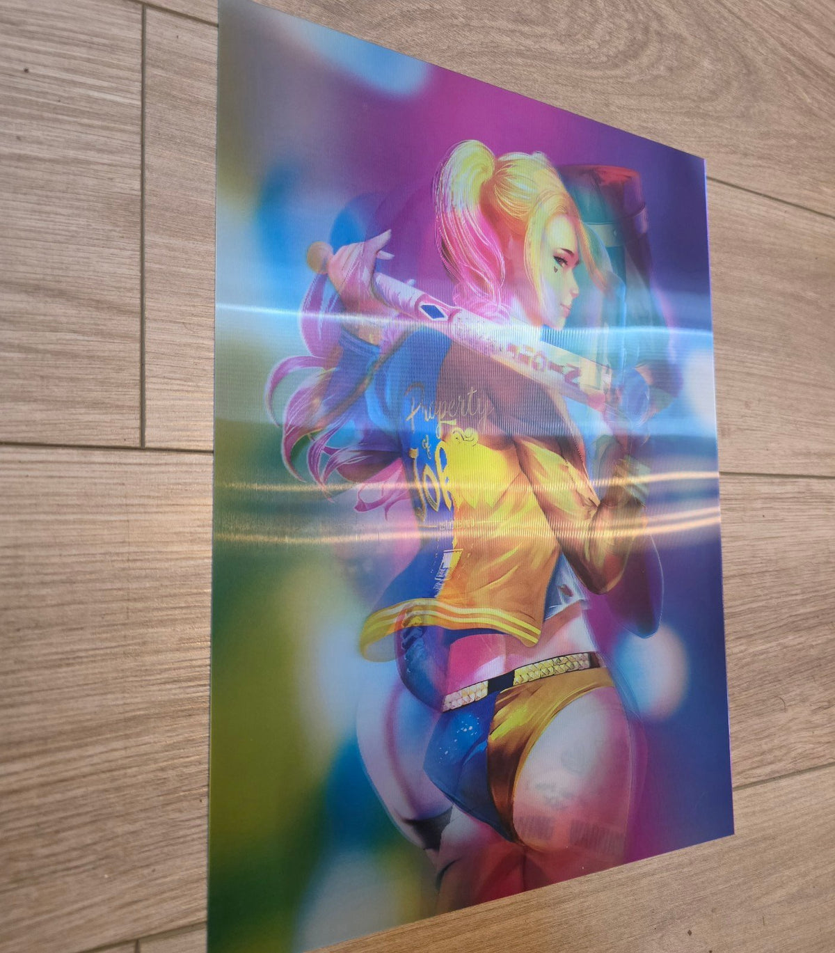 Harley Quinn DC 3D Holographic Lenticular Poster 12×16 — New