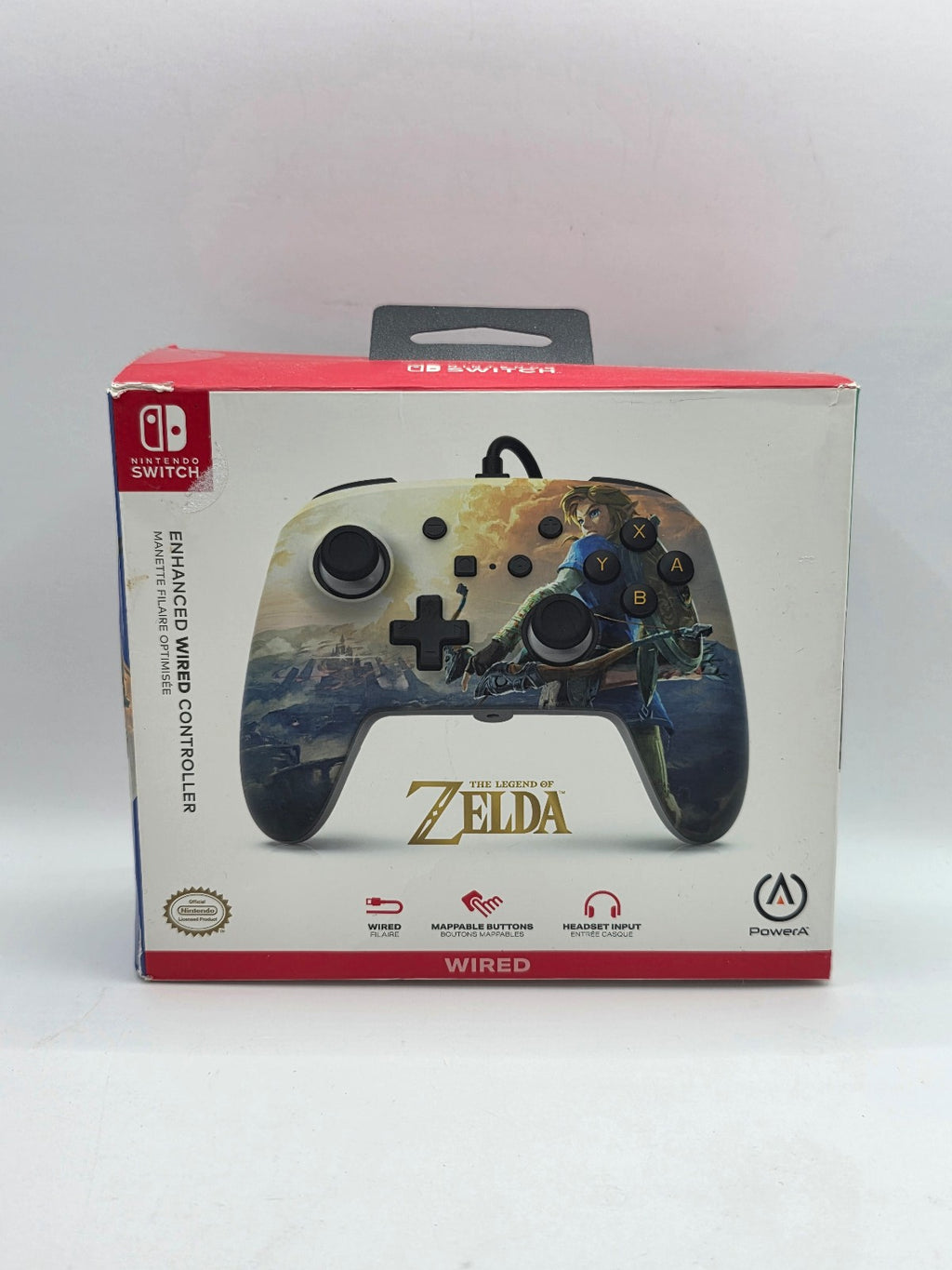 The Legend of Zelda Enhanced Wired Controller for Switch — PowerA w/ Box