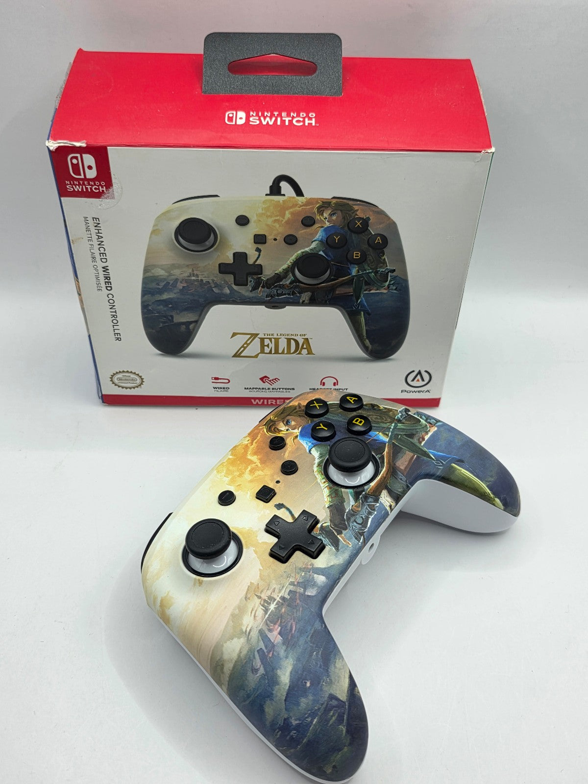 The Legend of Zelda Enhanced Wired Controller for Switch — PowerA w/ Box