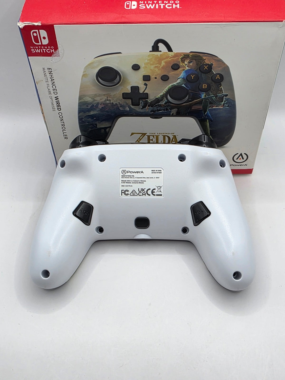 The Legend of Zelda Enhanced Wired Controller for Switch — PowerA w/ Box