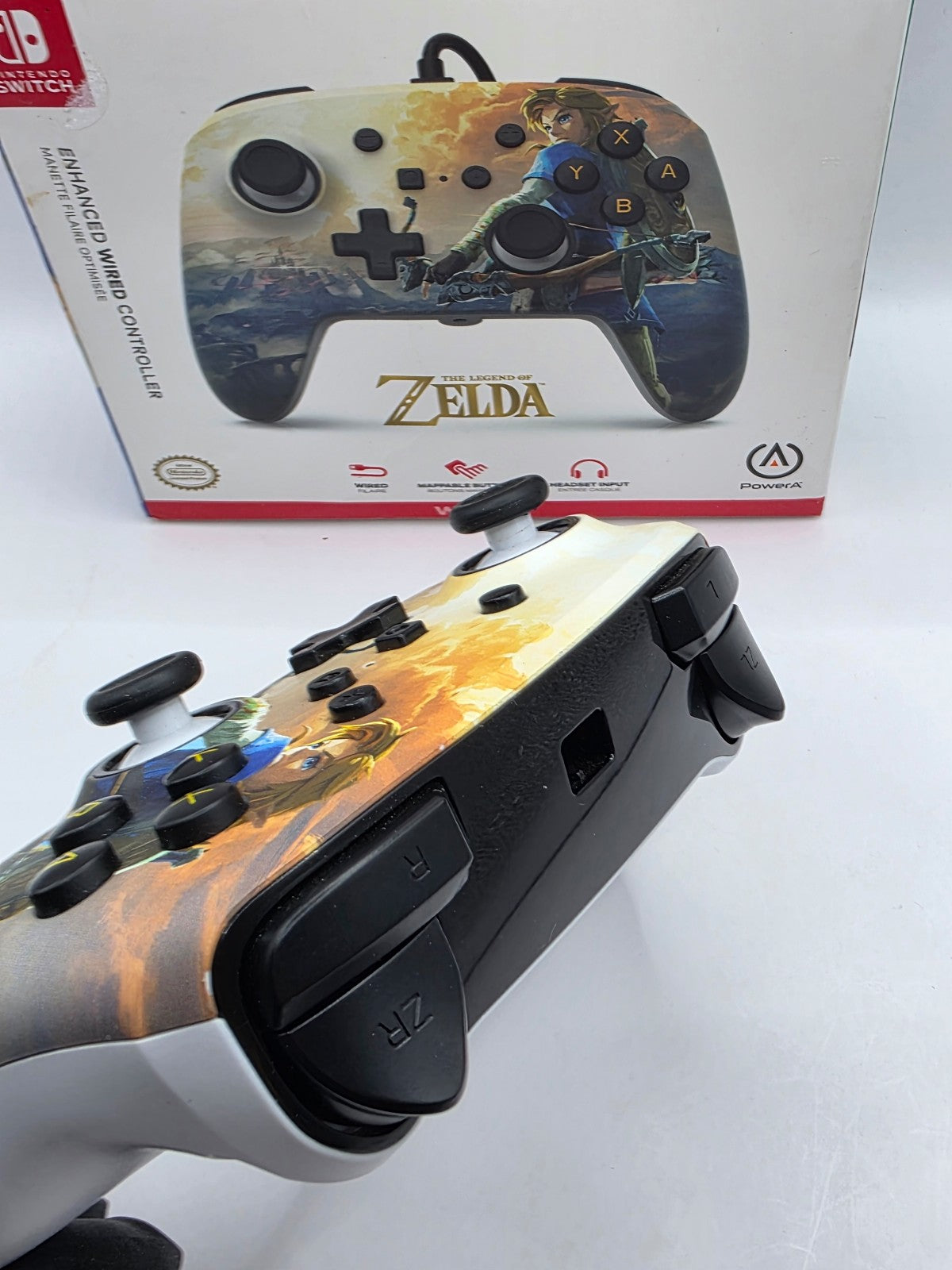 The Legend of Zelda Enhanced Wired Controller for Switch — PowerA w/ Box