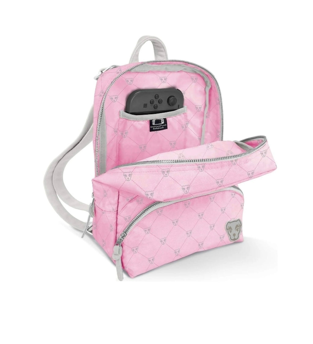 Animal Crossing Mini Backpack Travel Case for Switch / Switch 2 — Pink (New)