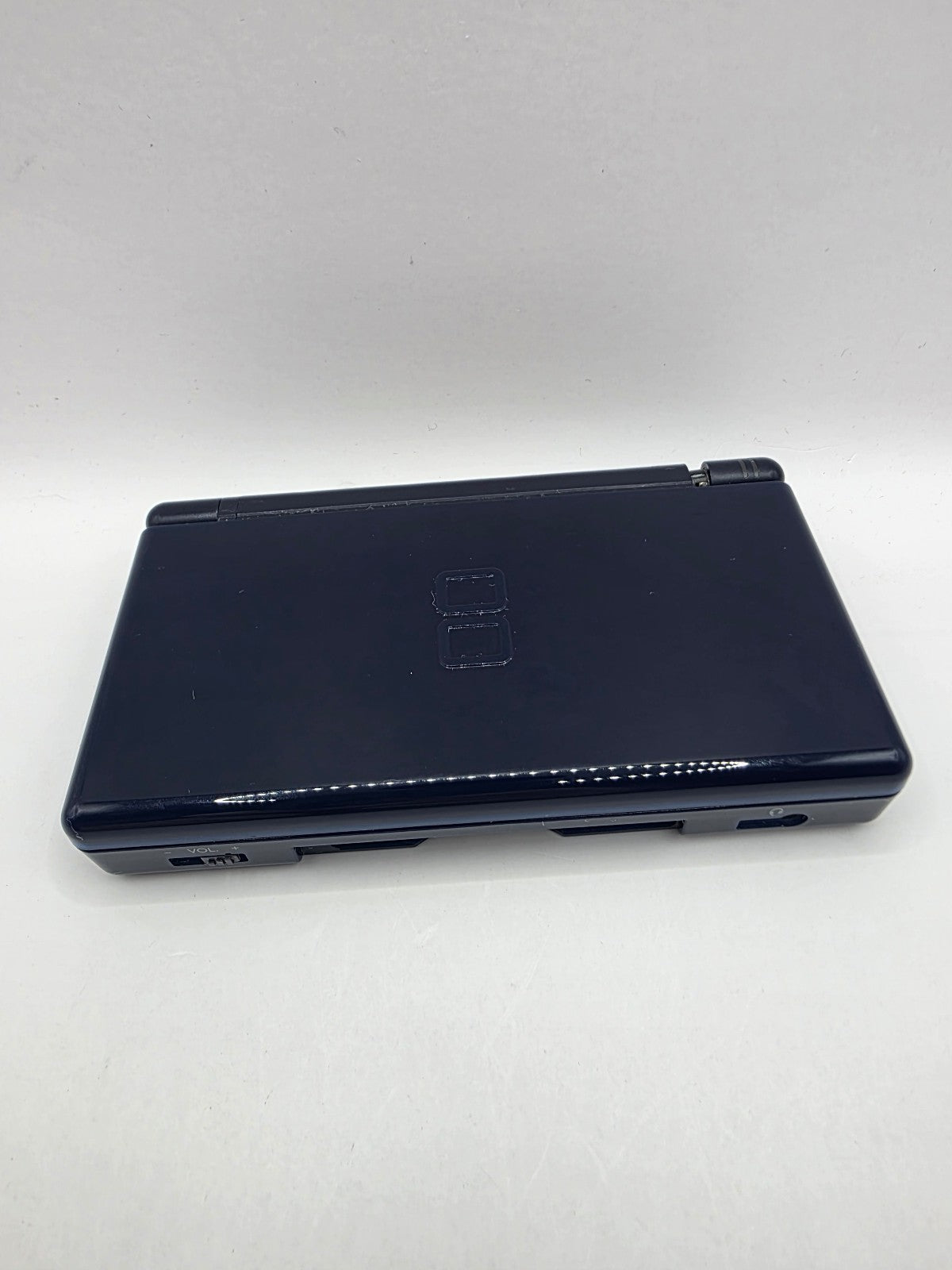 Nintendo DS Lite Enamel Navy — Tested Working (Cosmetic Issues)