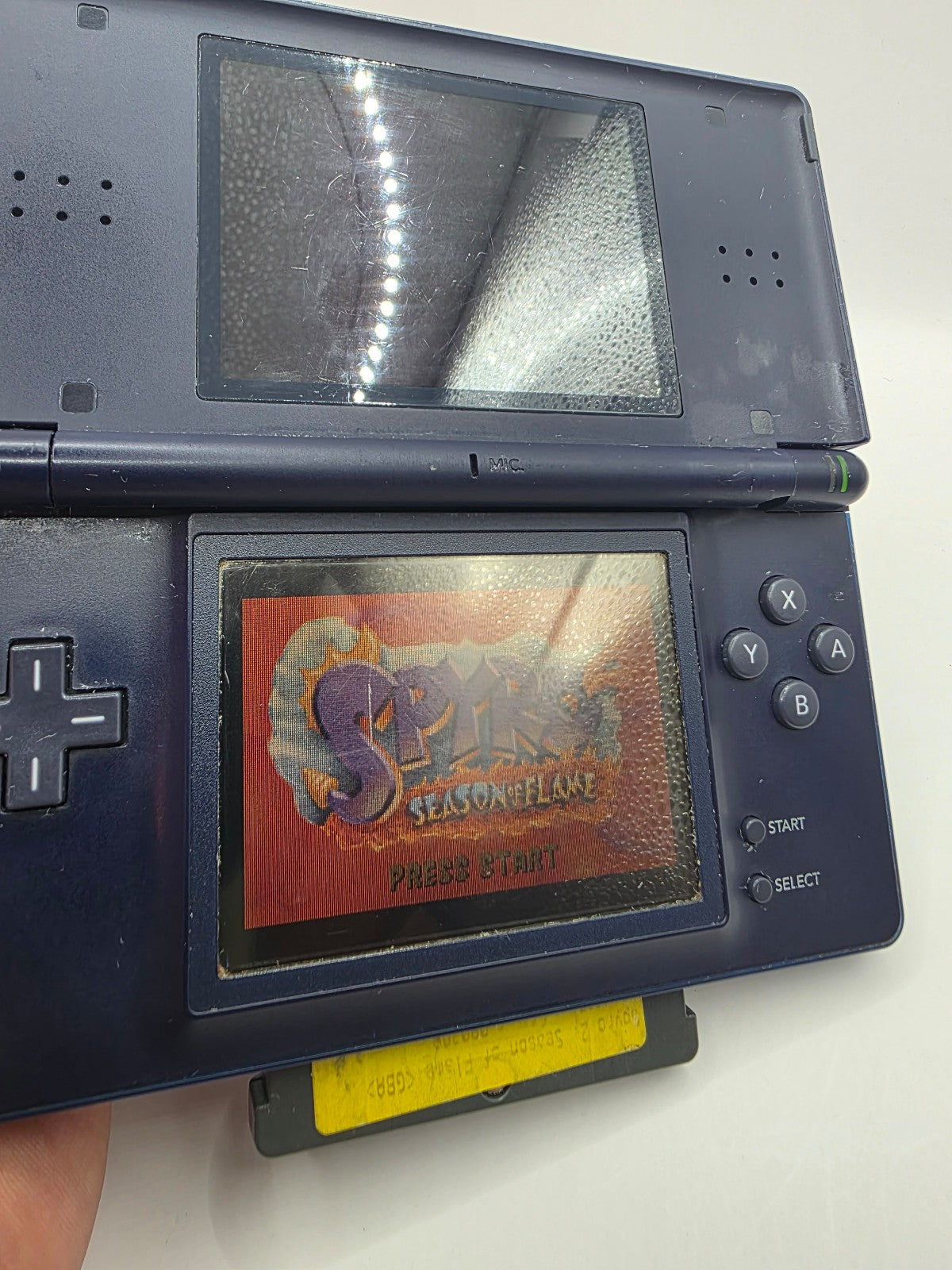 Nintendo DS Lite Enamel Navy — Tested Working (Cosmetic Issues)