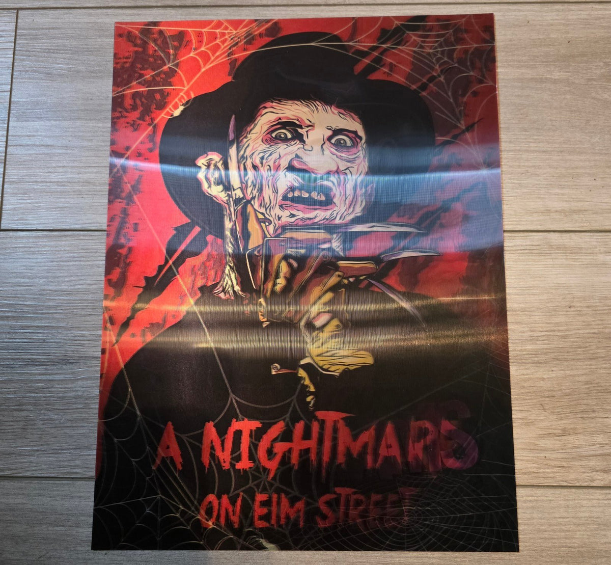 Nightmare on Elm Street Freddy 3D Holographic Lenticular Poster 12×16 — New