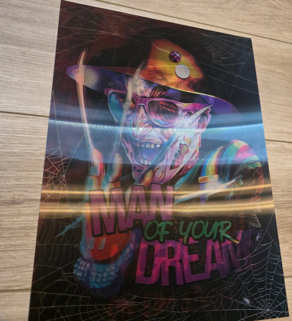 Nightmare on Elm Street Freddy 3D Holographic Lenticular Poster 12×16 — New