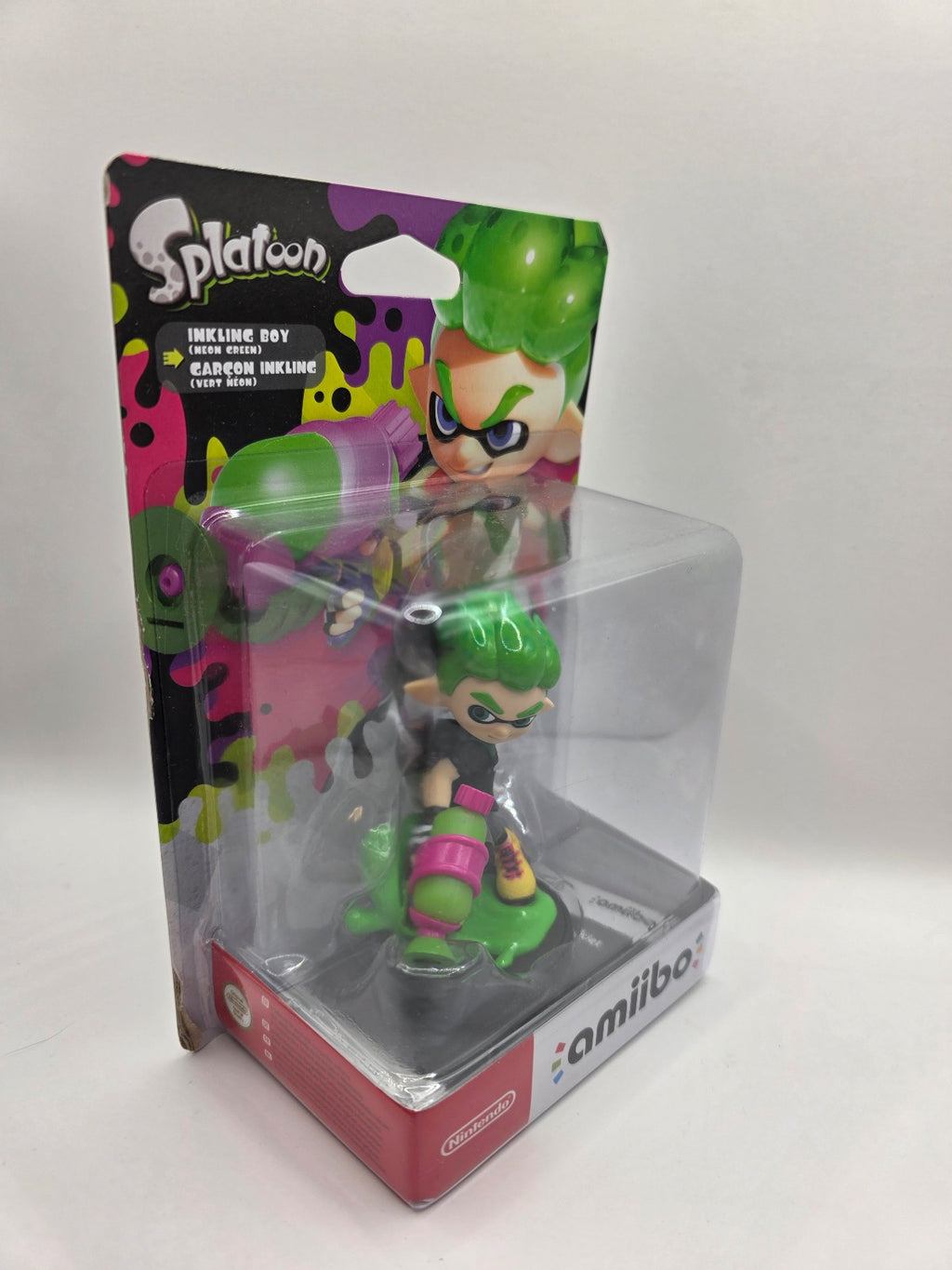 Splatoon Inkling Boy Neon Green amiibo — Factory Sealed
