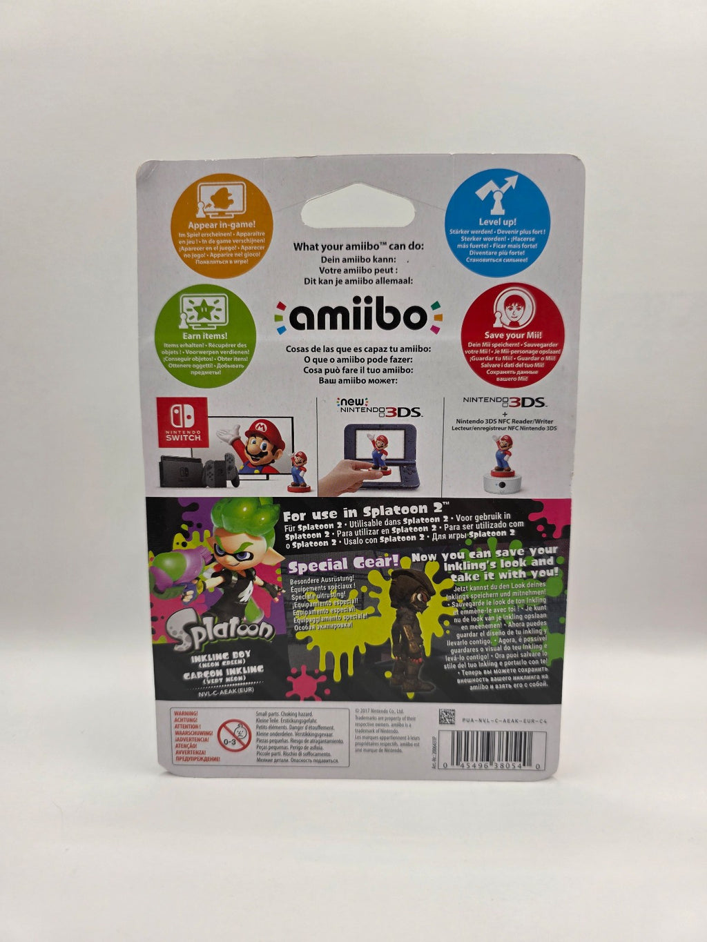 Splatoon Inkling Boy Neon Green amiibo — Factory Sealed