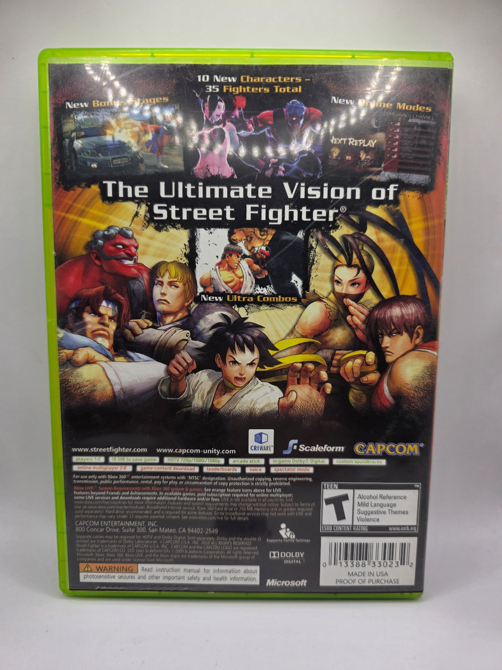 Super Street Fighter IV — Complete in Box (Xbox 360)