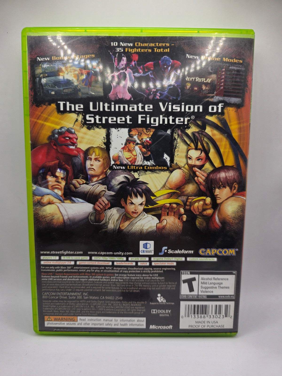 Super Street Fighter IV — Complete in Box (Xbox 360)