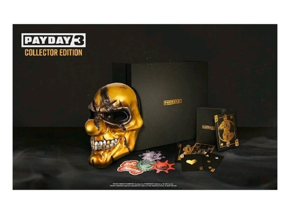 Payday 3 Collector’s Edition for Xbox Series X — Sealed Big Box with Mask