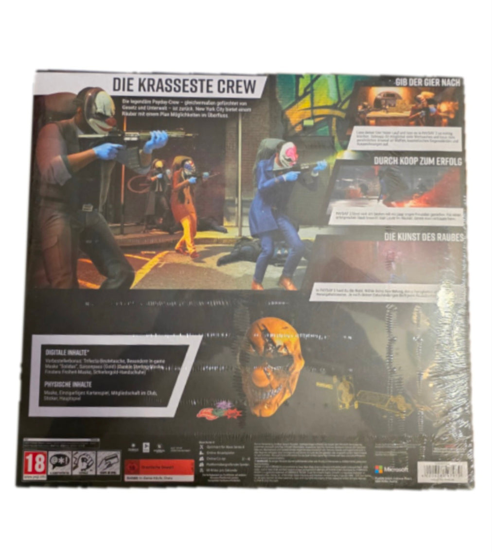 Payday 3 Collector’s Edition for Xbox Series X — Sealed Big Box with Mask