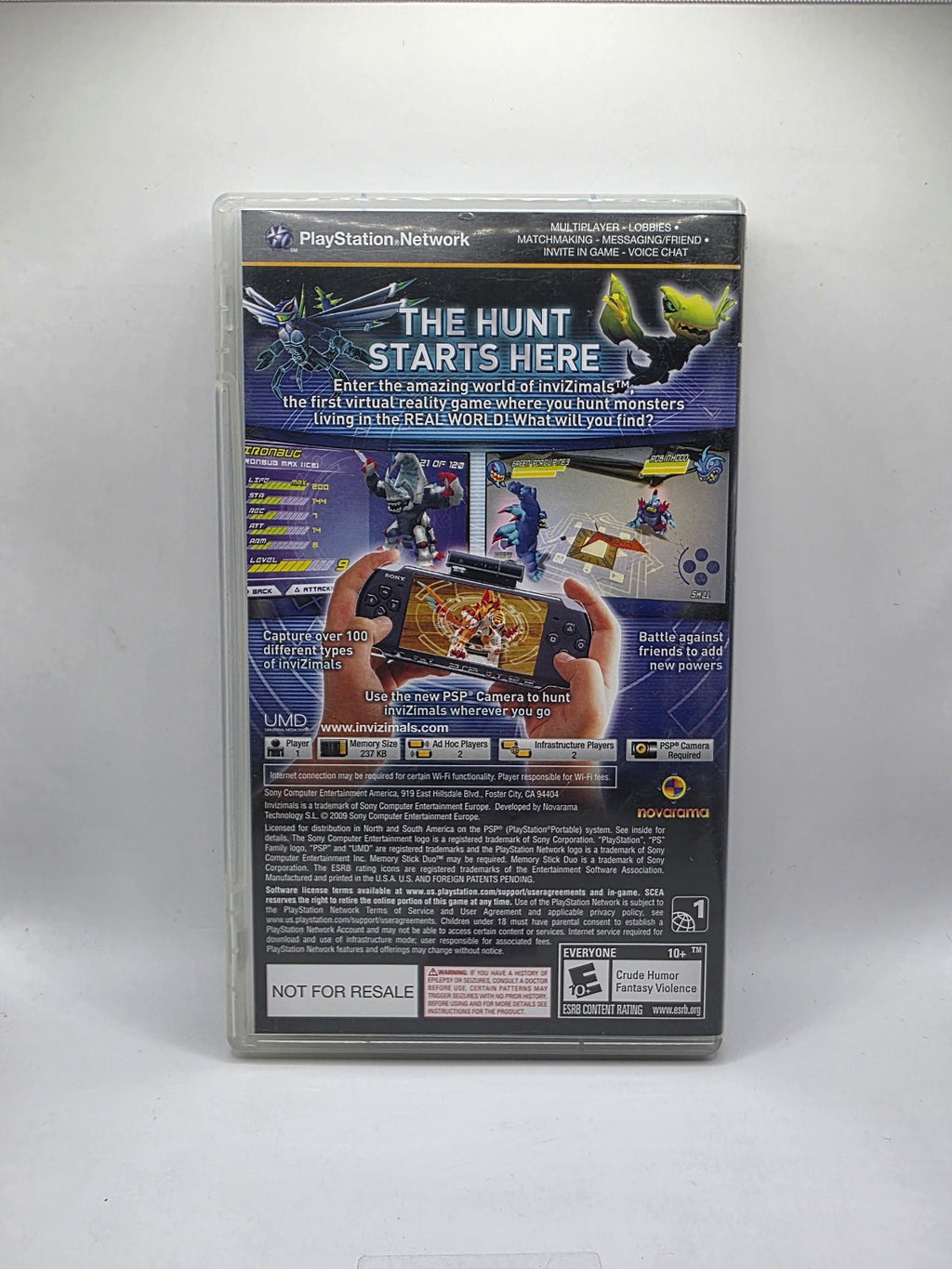 InviZimals Not-for-Resale Copy for PSP
