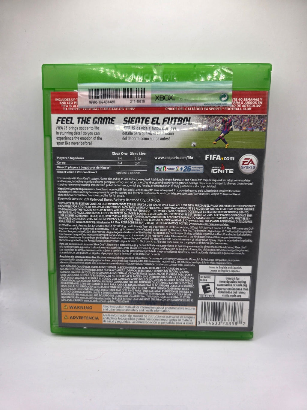 FIFA 15 Ultimate Edition for Xbox One