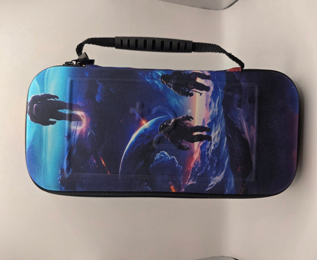Nintendo Switch 2 Travel Case + Tempered Glass Screen Protector — Space Theme