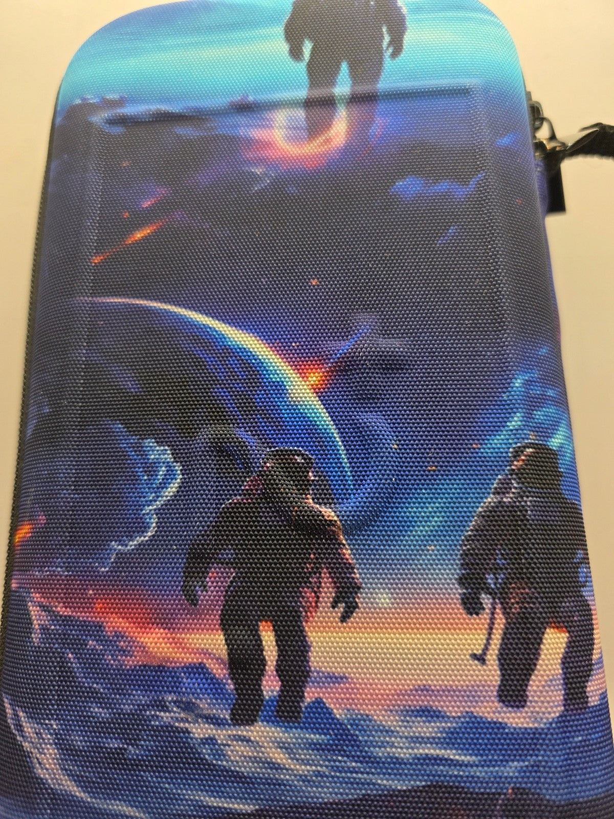 Nintendo Switch 2 Travel Case + Tempered Glass Screen Protector — Space Theme