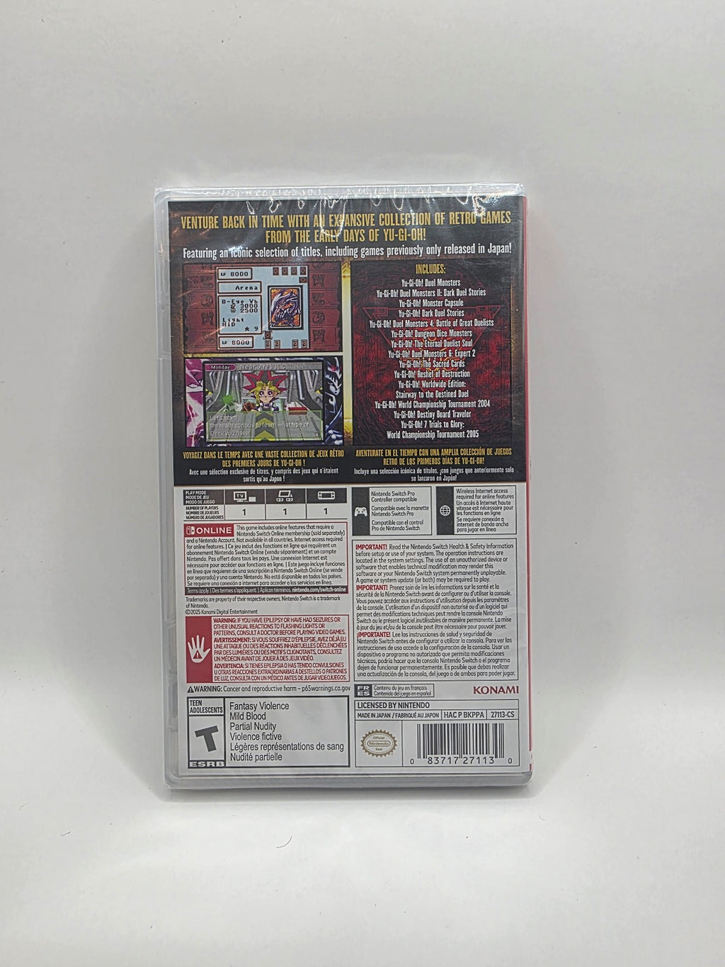 Yu-Gi-Oh! Early Days Collection for Nintendo Switch — Factory Sealed
