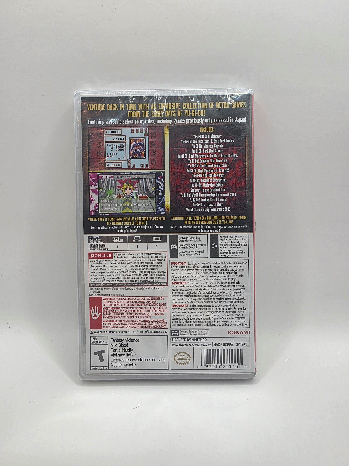 Yu-Gi-Oh! Early Days Collection for Nintendo Switch — Factory Sealed