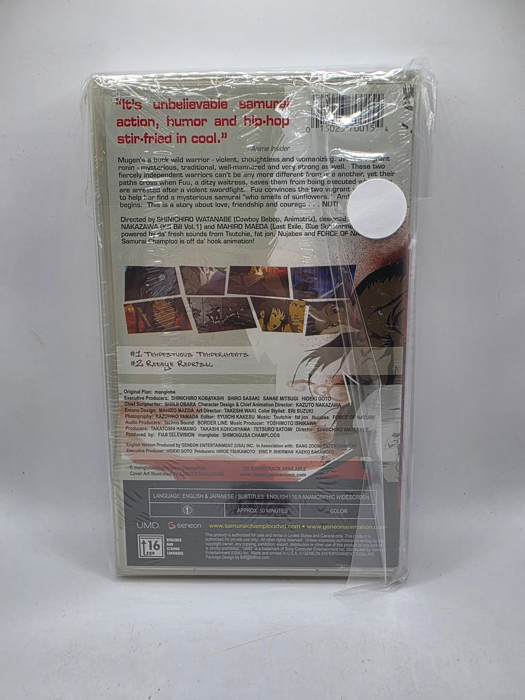 Samurai Champloo Episodes 1 & 2 — PSP UMD