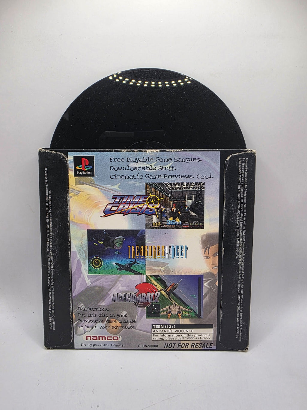 Namco Demo CD for Original PlayStation — Complete (Ace Combat 2, Time Crisis)