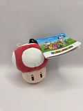 Super Mario Super Mushroom Plush Bag Clip — Nintendo Licensed (New)