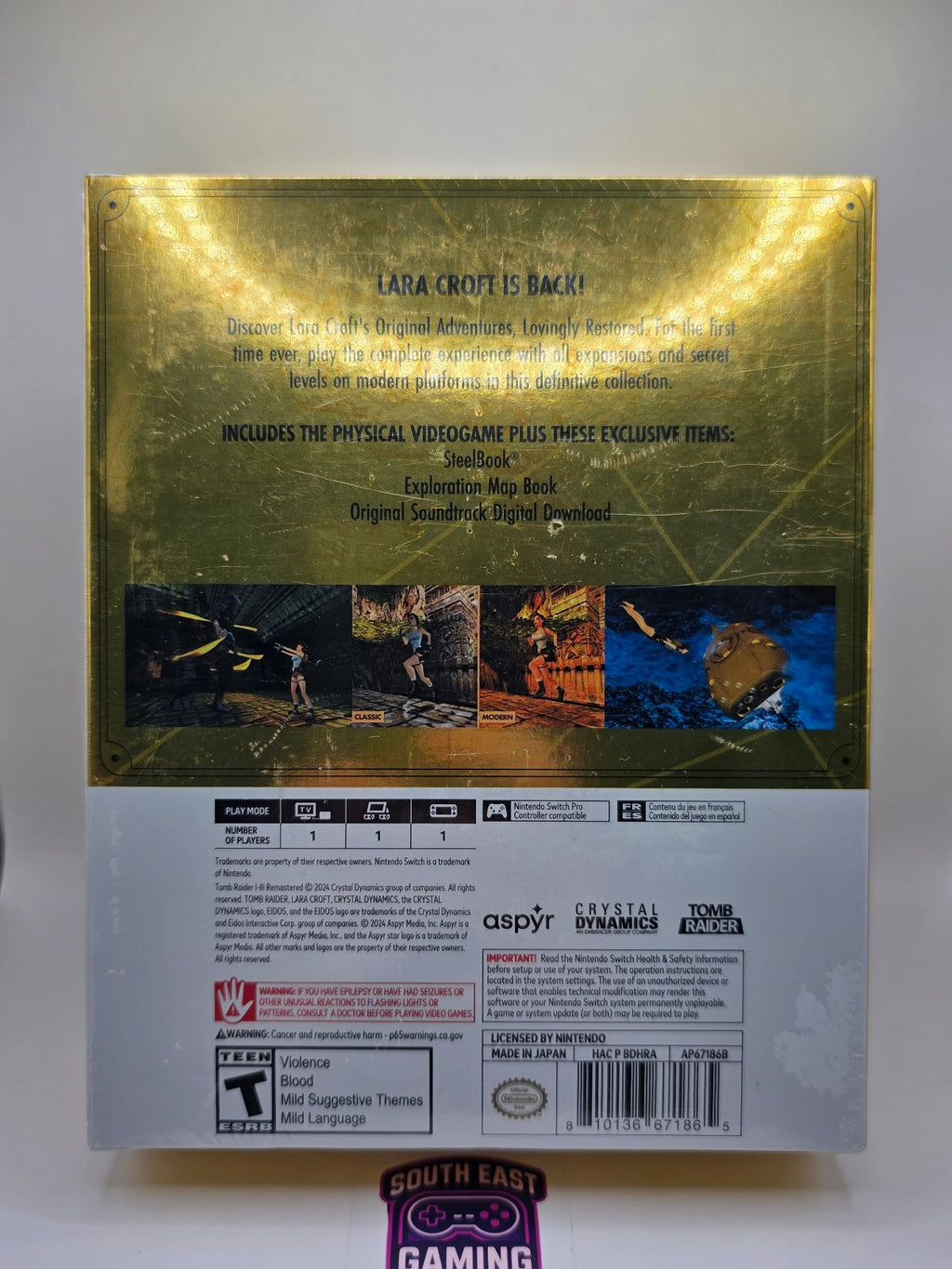 Tomb Raider I–III Remastered Deluxe Edition Collector's Big Box for Nintendo Switch